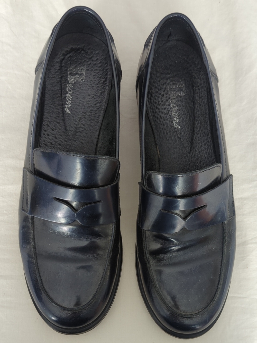 Browns Women's Classic Black Penny Loafers 39